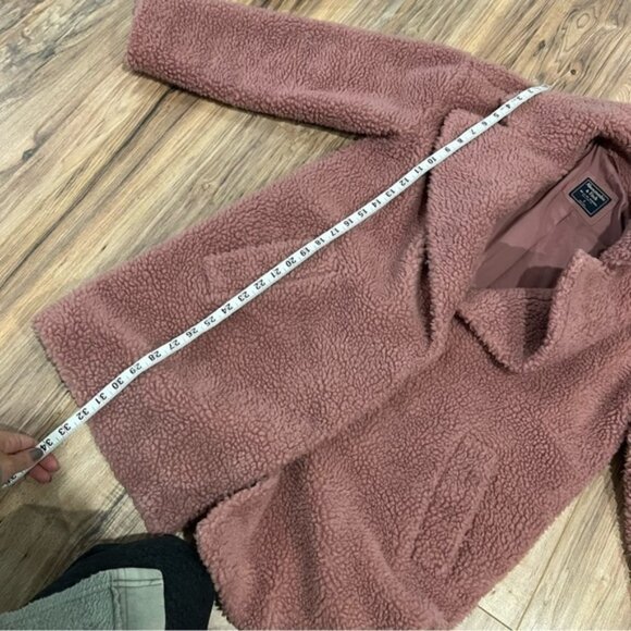 Abercrombie & Fitch Teddy Long Coat Jacket - Picture 11 of 15